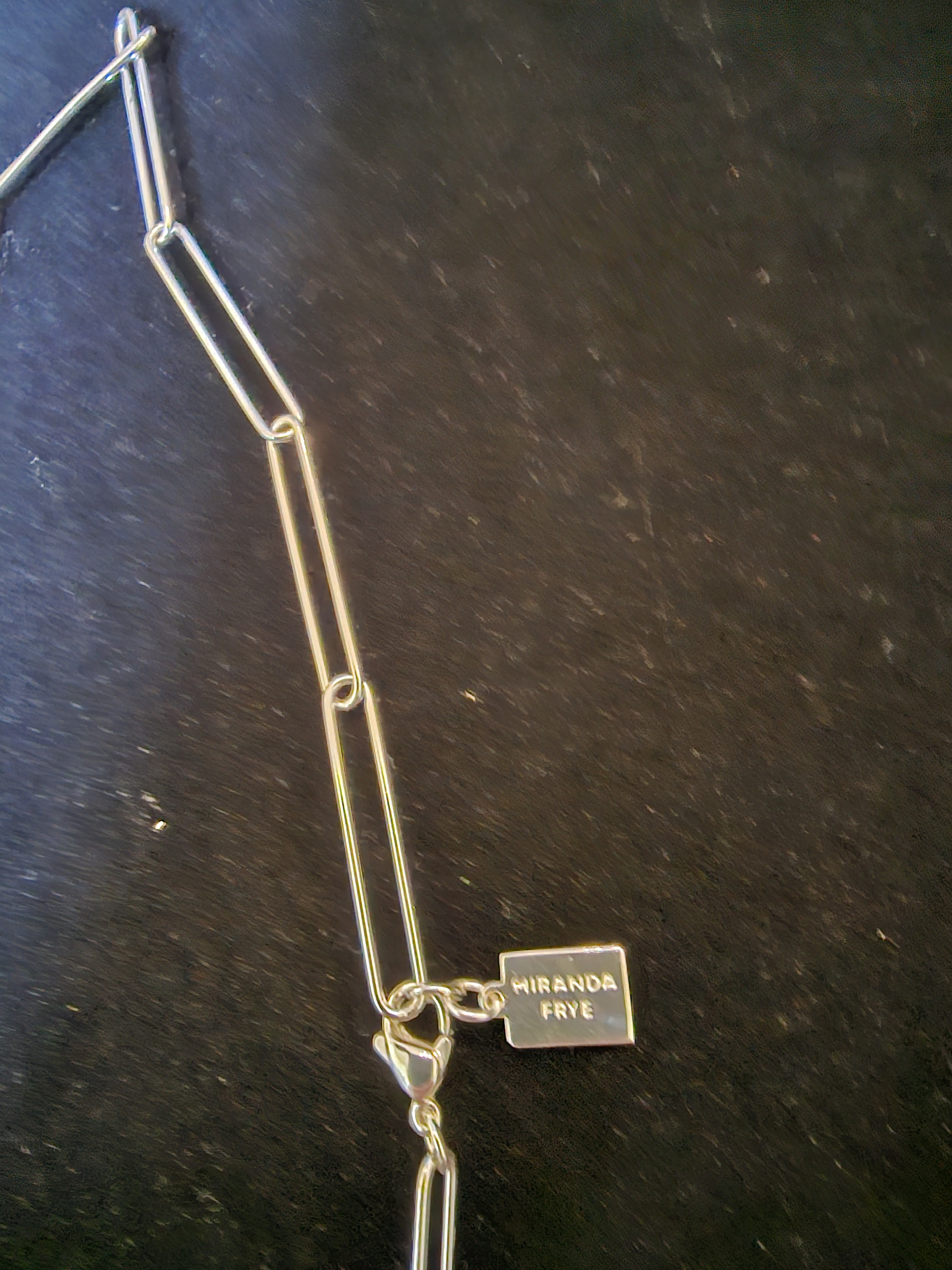 Nwt Miranda Frye Retired Solid 925 Silver Carter Paperclip Necklace 18" — image 5 of 8